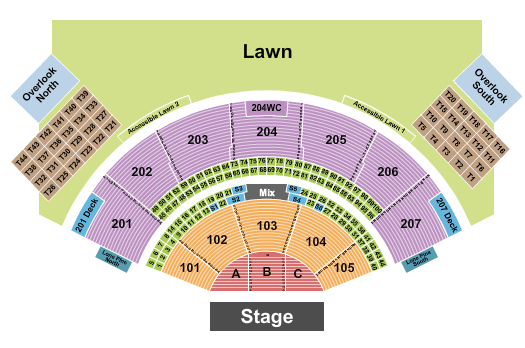 Ruoff Music Center Hilary Duff Seating Chart